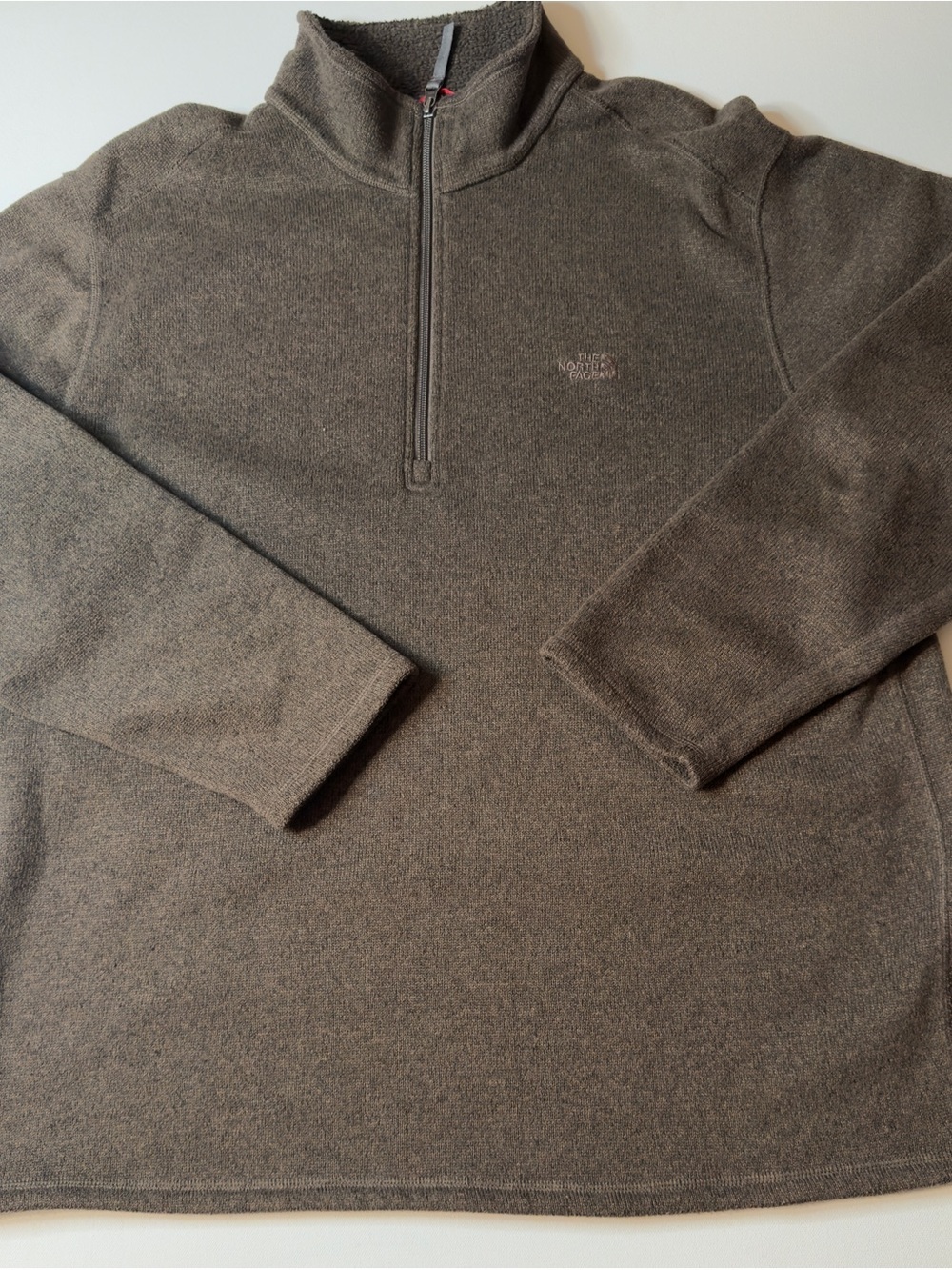 EUC Men's The North Face Men’s Half-Zip Fleece Pullover Brown Size XL (KB10)